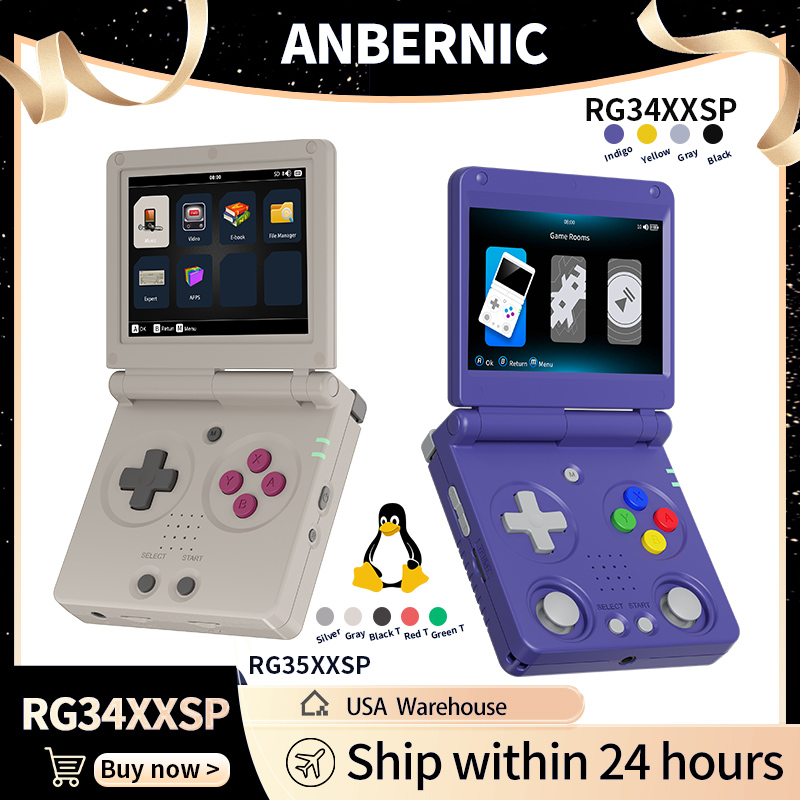 Retro Gaming On - Anbernic RG34XXSP RG35XXSP Console di gioco