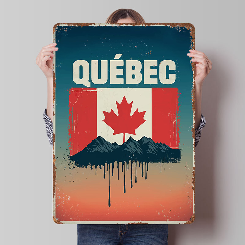 Retro Gaming Quebec - Poster Stampato del Quebec, Arte Murale