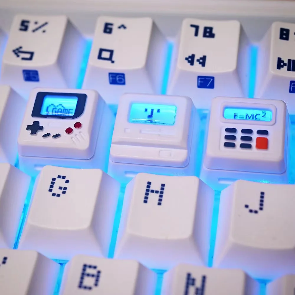 Retro Gaming Kit - Set di Tasti Creativi Retrò Trasparenti