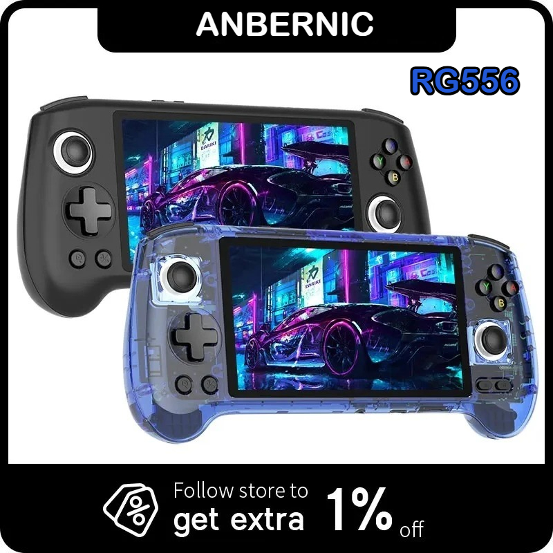 Retro Gaming On - Console di Gioco Portatile ANBERNIC RG556