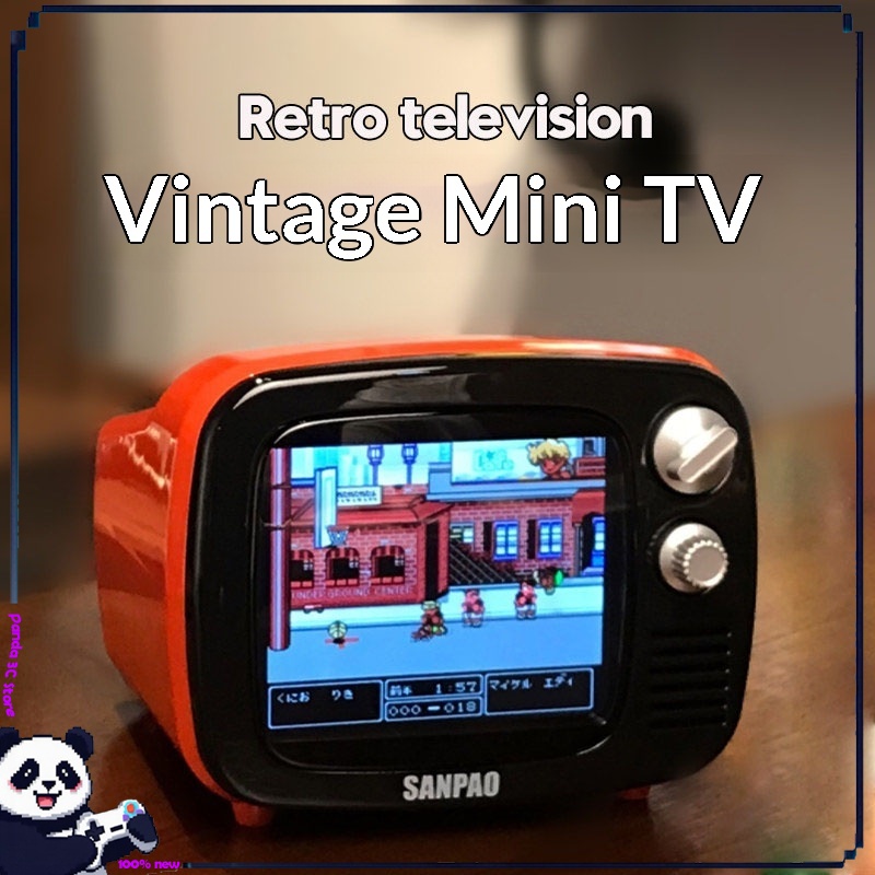 Retro Gaming Tv - Mini TV da Tavolo Retrò con