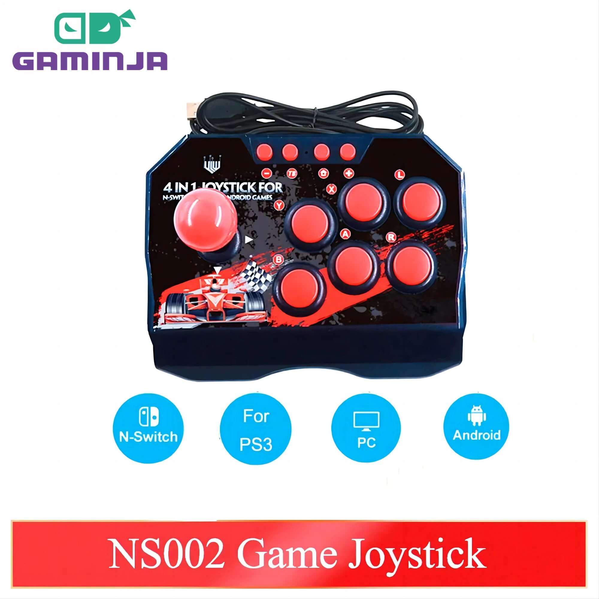 Retro Gaming On - GAMINJA NS002 4 In 1 Retro