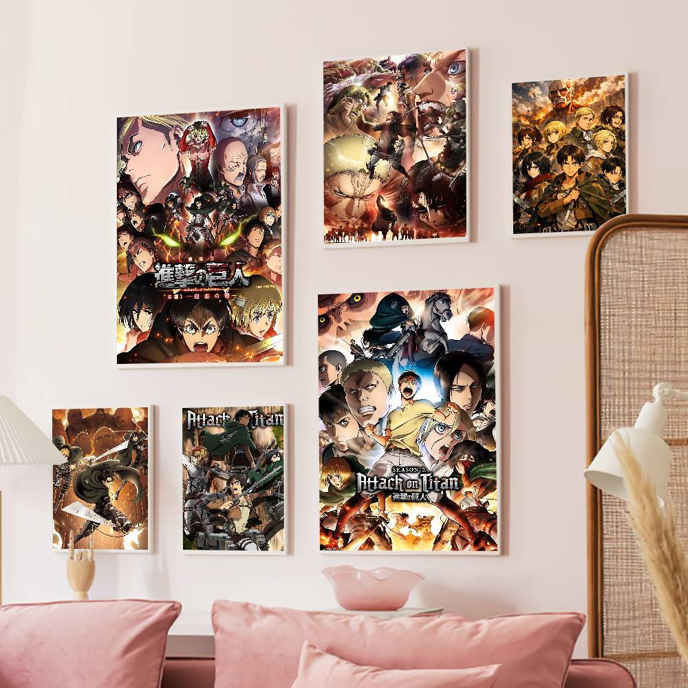 Retro Gaming On - Poster Adesivi di Attack on Titan,