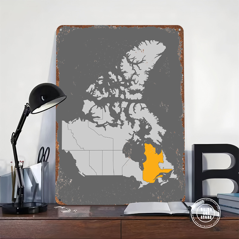 Mappa del Canada con Quebec in - Retro Gaming Quebec recensione e prezzo