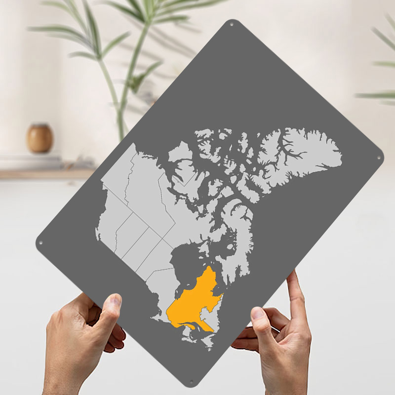 Mappa del Canada con Quebec in - Retro Gaming Quebec recensione e prezzo