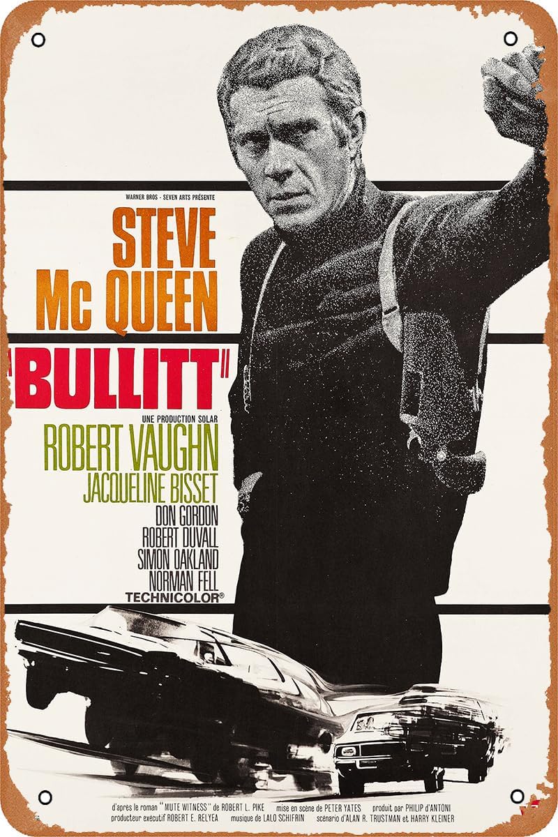 Poster del Film Bullitt, Targa - Retro Gaming Pictures recensione e prezzo