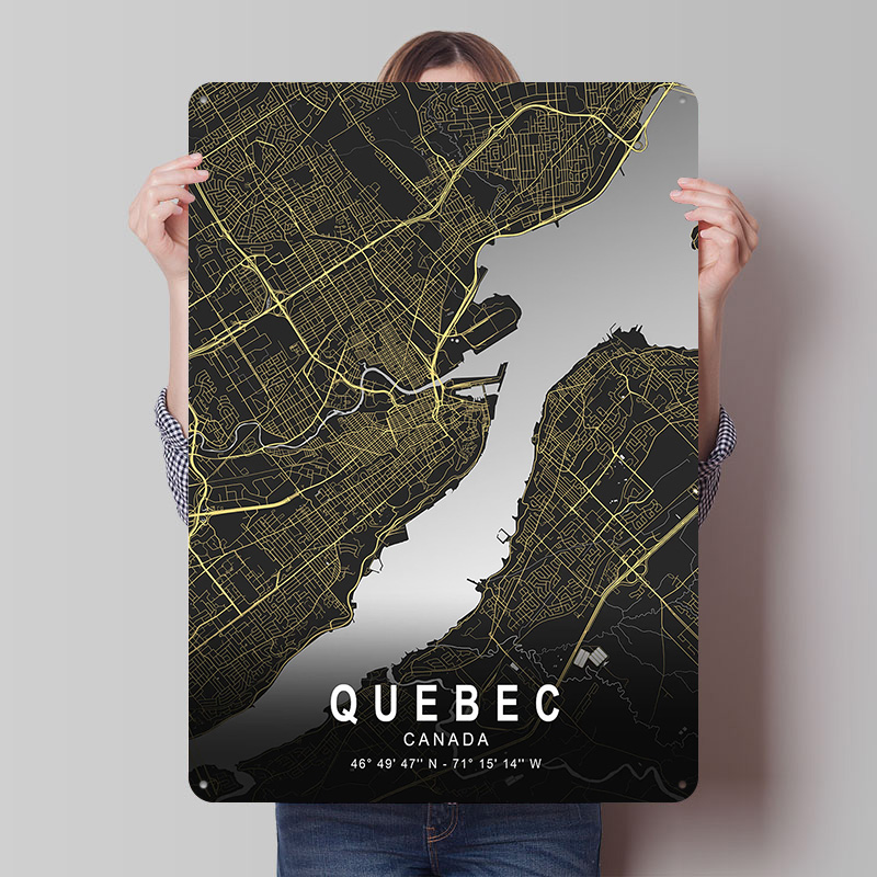 Poster Stampato della Mappa di - Retro Gaming Quebec recensione e prezzo