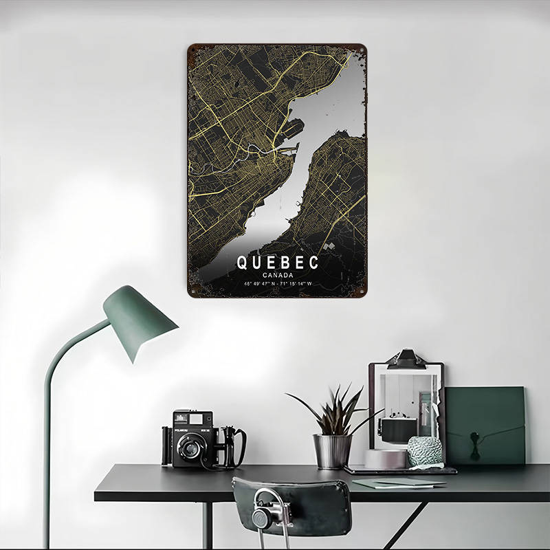 Poster Stampato della Mappa di - Retro Gaming Quebec recensione e prezzo